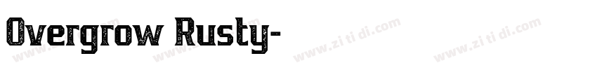 Overgrow Rusty字体转换